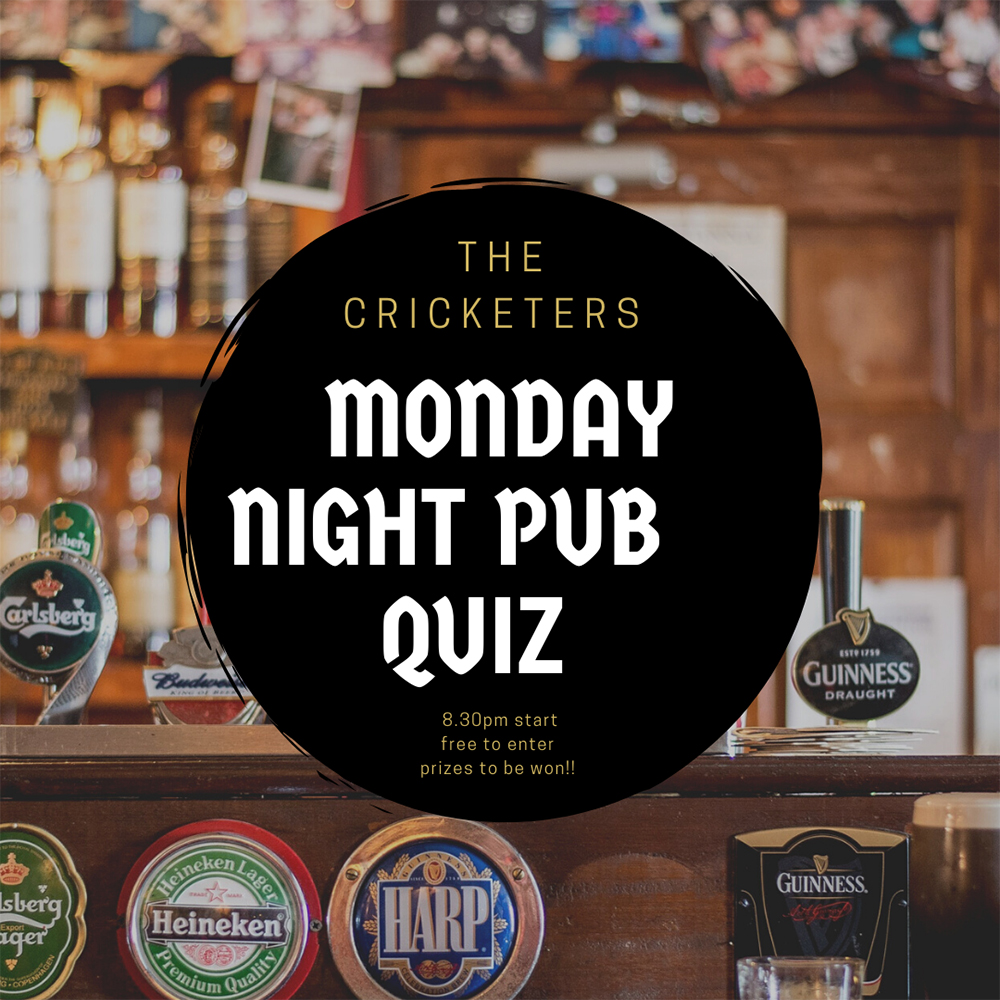 The Cricketers: Monday Night Pub Quiz